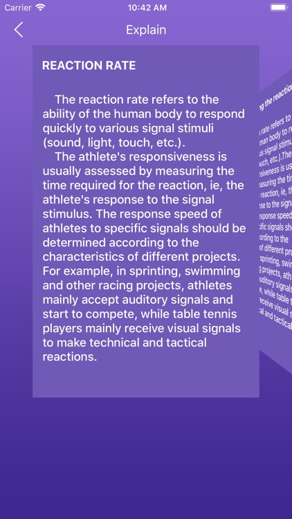 Reaction Ability-Help Training