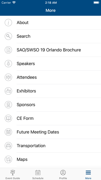 How to cancel & delete SAO/SWSO Annual Meeting from iphone & ipad 3
