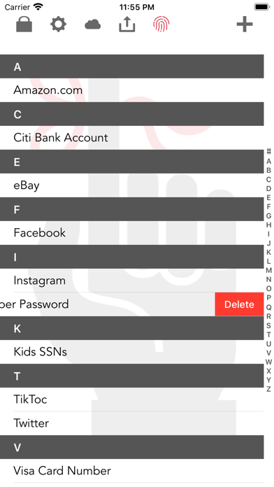 iRemember - Password Manager screenshot 3