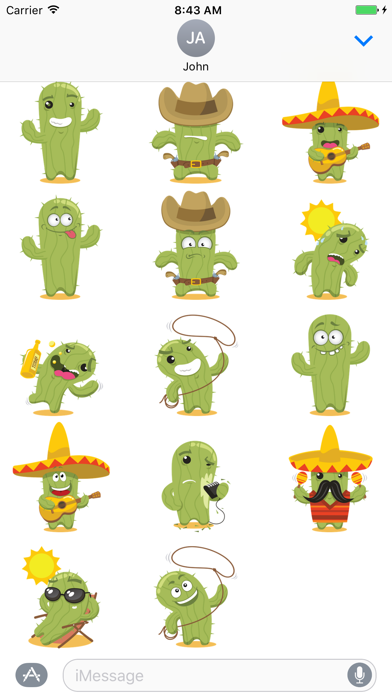 Screenshot #2 pour Sticker Me: Cactus Emotions