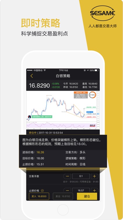 芝麻外汇-期货贵金属黄金白银投资交易软件