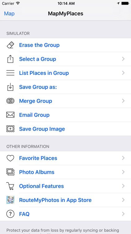 MapMyPlaces