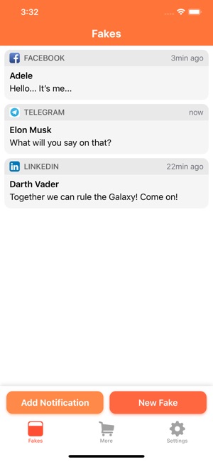 Faker - Fake Notifications(圖1)-速報App