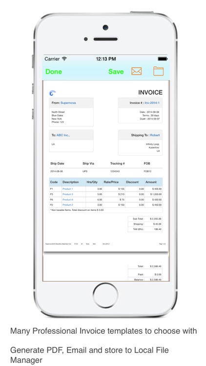 Invoice Tracker Sales Email