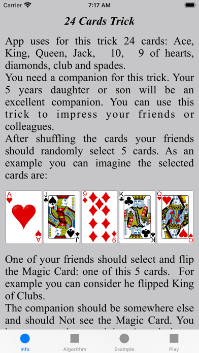 24 Cards Trick screenshot 2