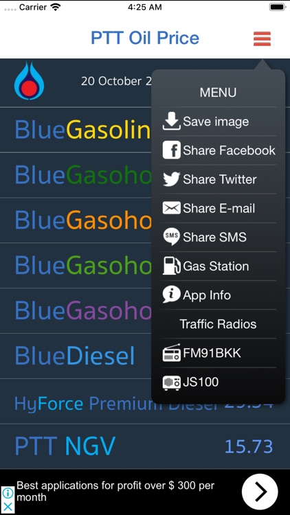 PTT Oil Price