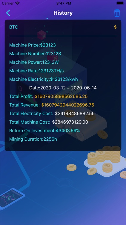 Bitcoin Earn Calculator screenshot-3