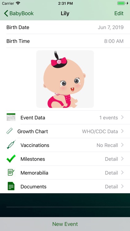 Baby tracking manual screenshot-3