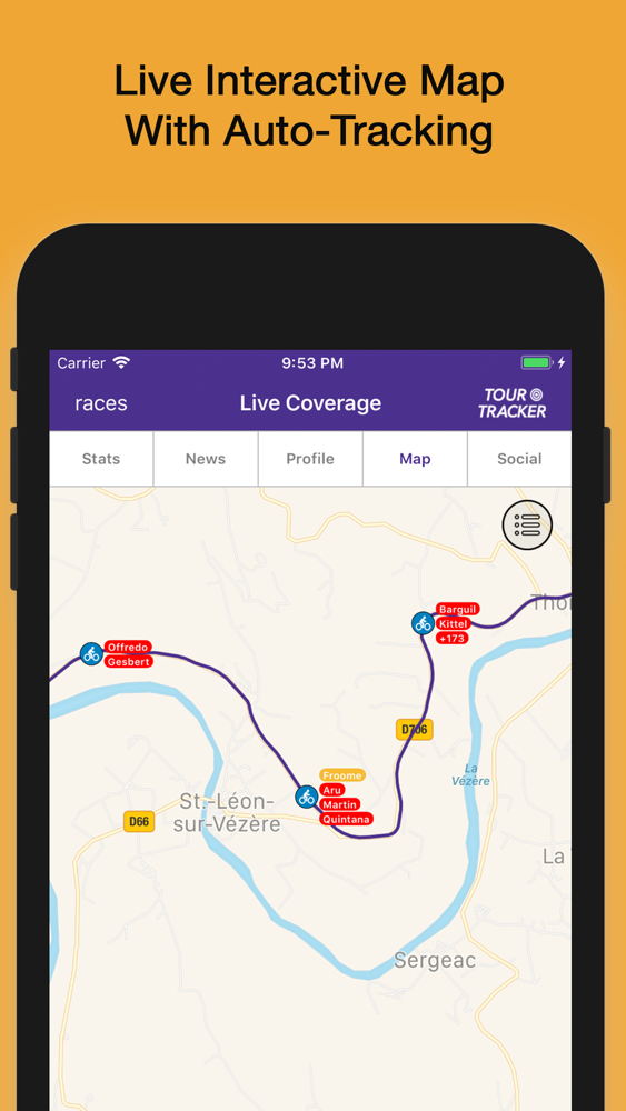 Tour Tracker Grand Tours App for iPhone Free Download Tour Tracker