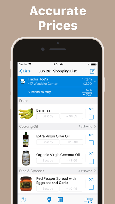 Pantry Check - Grocery List Screenshot