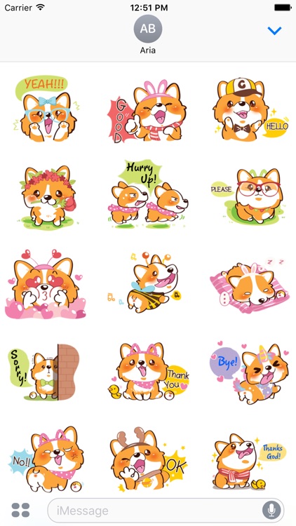 Super Cute Corgi Dog Stickers