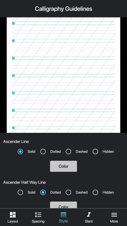 Calligraphy Guidelines
