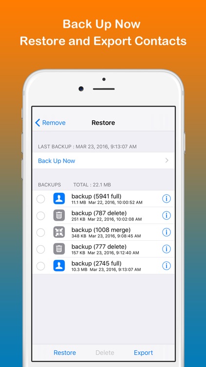 Remove Duplicate Contacts +