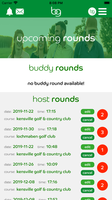 buddygolf: find. host. play. screenshot 4