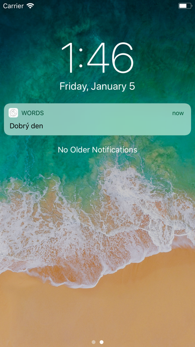 How to cancel & delete Words Notifications from iphone & ipad 1