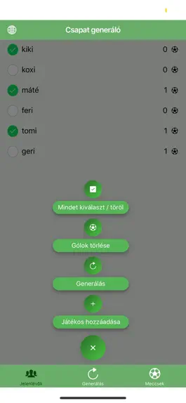 Game screenshot Csapat generáló hack