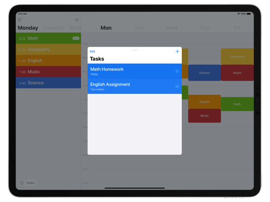 Class Timetable screenshot