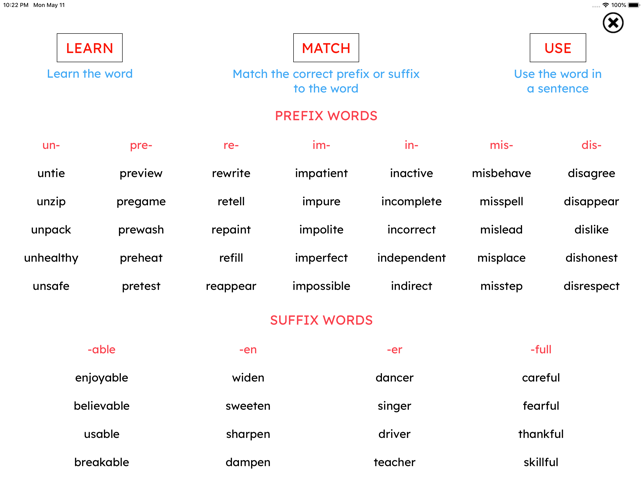 Build Prefix Suffix Words(圖6)-速報App