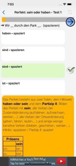 Deutsch Grammatik Test PRO(圖3)-速報App