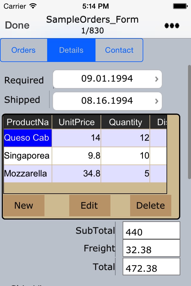 Cellica Database Internet screenshot 2