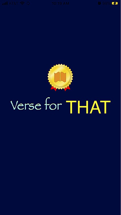 Verse For THAT