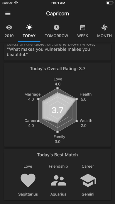 Daily Horoscope Lite 2019 screenshot 2