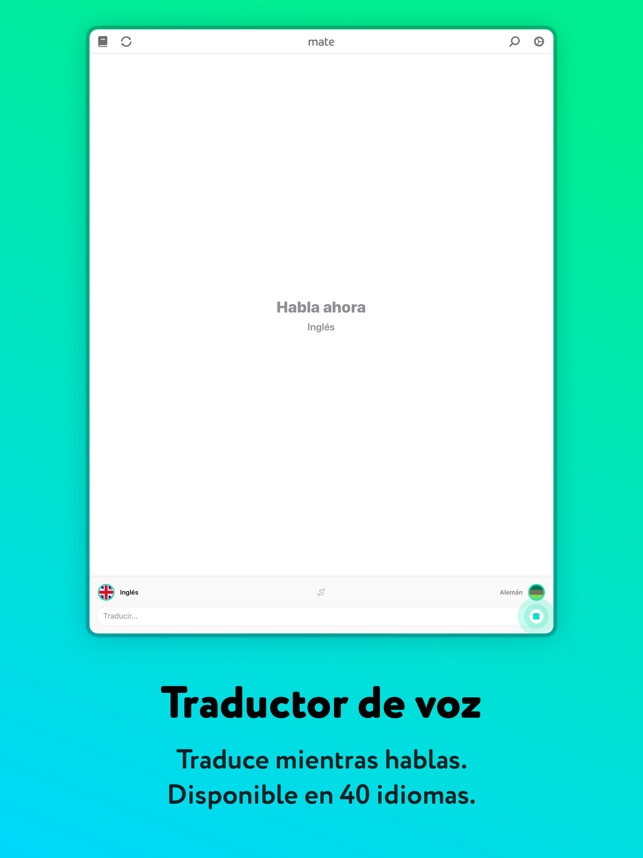 Traductor Offline De Mate En App Store