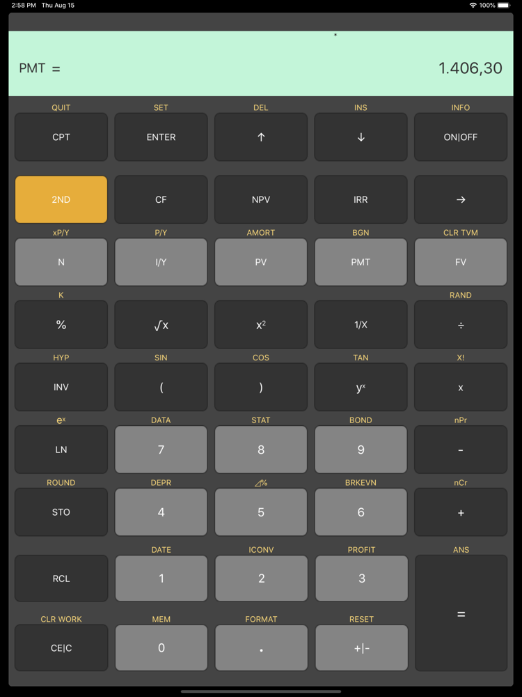 BA II Plus Calculator App for iPhone - Free Download BA II