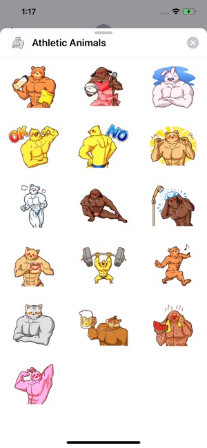 Athletic Animals Sticker Pack(圖1)-速報App