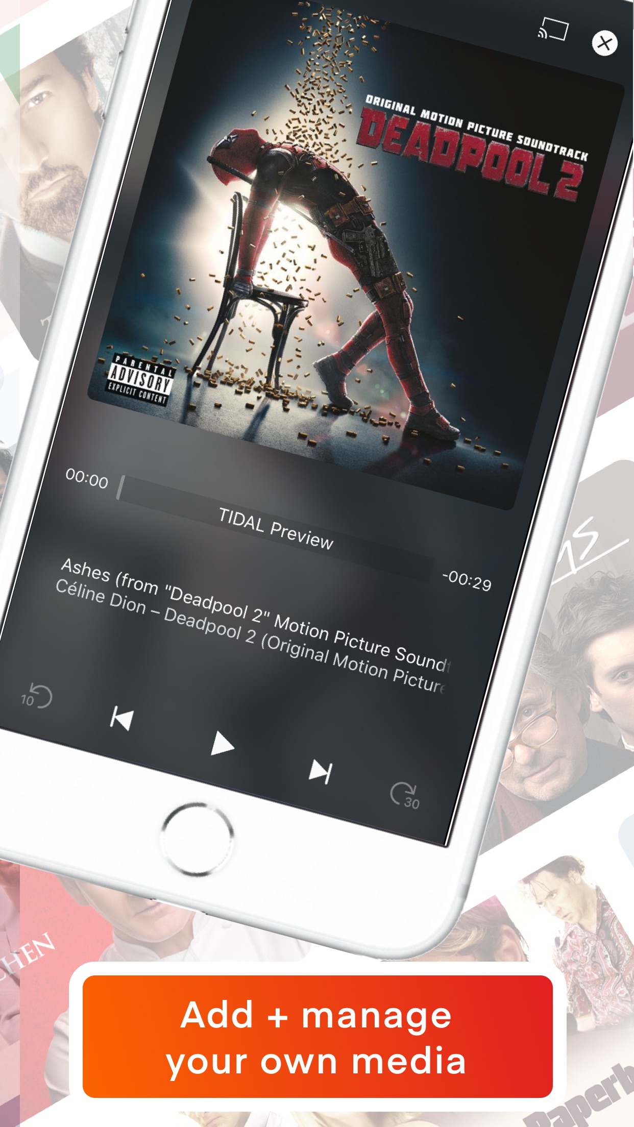 Screenshot do app Plex: Movies, TV, Music + more