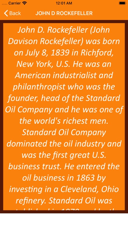John D Rockefeller Wisdom screenshot-3