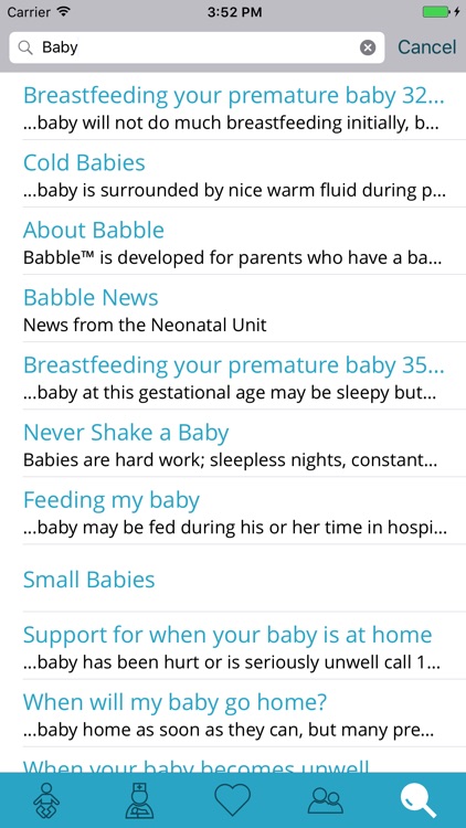 BABBLE NZ Neonatal Family App screenshot-3