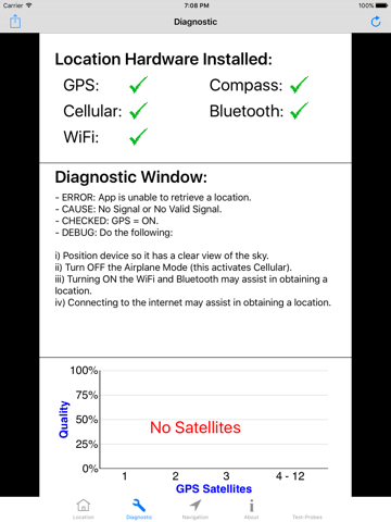 GPS Diagnostic: Satellite Test screenshot 3
