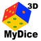 This is a 3D Dice Application that allows you to select one or two dice to roll