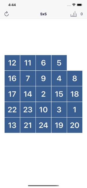 ‎Przesuwane puzzle - zrzut ekranu z gry planszowej