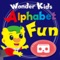 與Kid Castle- Alphabet Fun VR所創的虛擬世界一起學習26個英文字母。 Kid Castle- Alphabet Fun VR 是款少見的動作類VR教育遊戲。在Kid Castle- Alphabet Fun VR及VR眼鏡共同使用下，幼兒不需翻山越嶺就可以來到學習英文的雲端山城中。在限制時間內，聽字母發音並直覺看向字母方向即可選取正確字母並獲得積分。透過Kid Castle- Alphabet Fun VR幼兒可以清楚地同時學習字母發音及字母形狀。Kid Castle- Alphabet Fun VR絕對是提升幼兒英文聽力及專注力最佳遊戲。