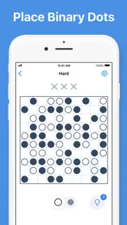 How to cancel & delete binary dots - logic puzzles 1