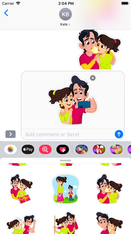 Romantic Love Stickers Emoji