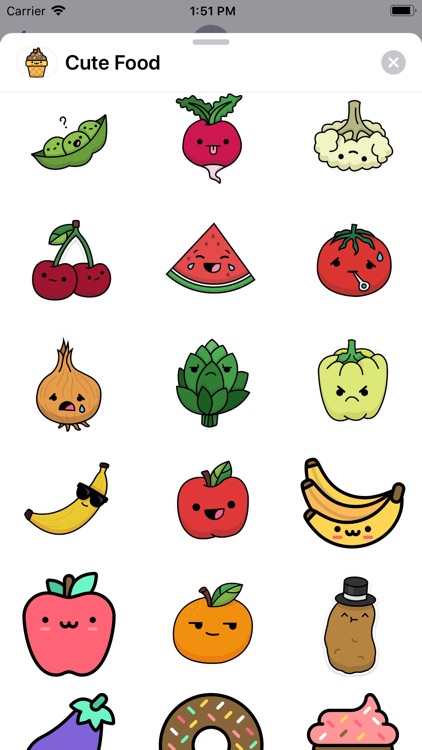 Cute Food Sticker Pack by Pavel Yaumenchyk