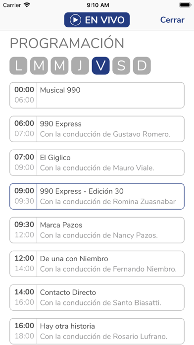 La 990 Mar del Plata FM 89.9 screenshot 2