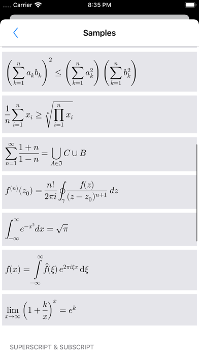 xFormula - Equation Editor screenshot 4