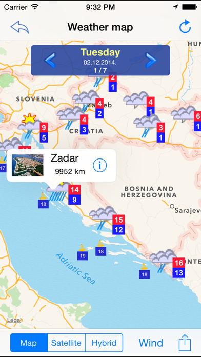 Croatia Weather Screenshots