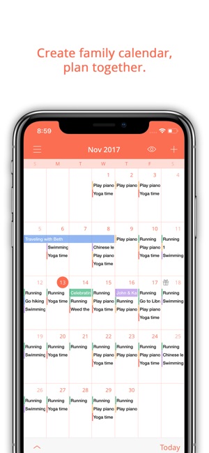 FamCal: Shared Family Calendar(圖2)-速報App