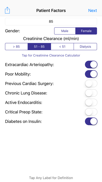 How to cancel & delete EuroSCORE II from iphone & ipad 1