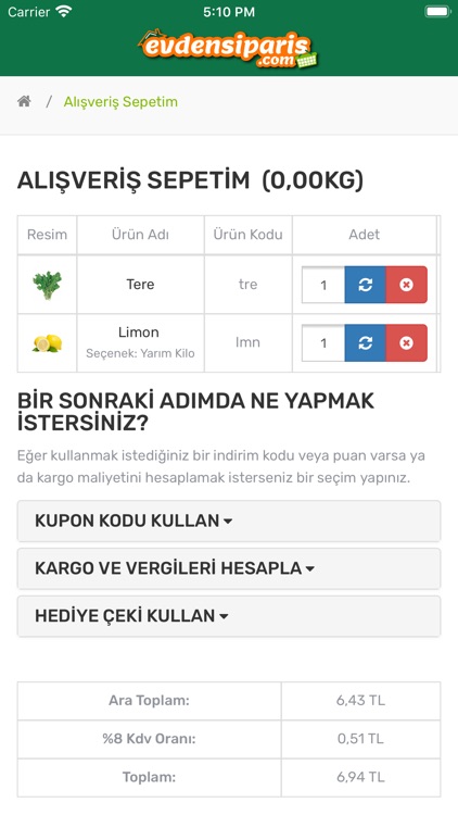 Evden Sipariş screenshot-3