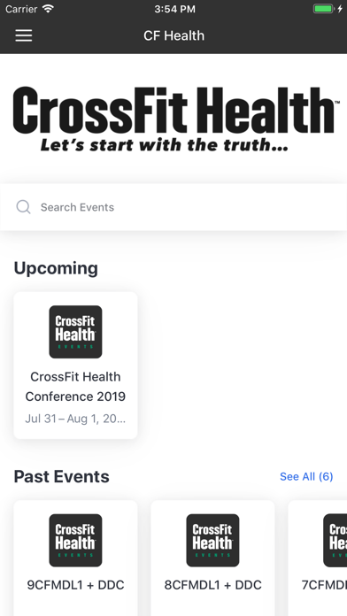 CrossFit Health Events screenshot 2