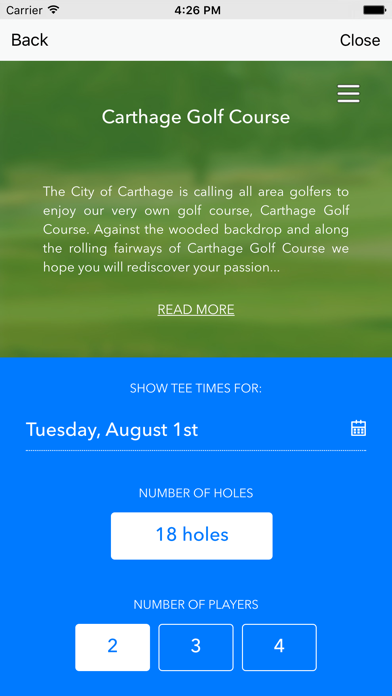How to cancel & delete Carthage Golf Course from iphone & ipad 2