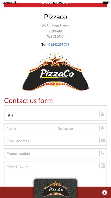 PizzaCo Lichfield screenshot-9