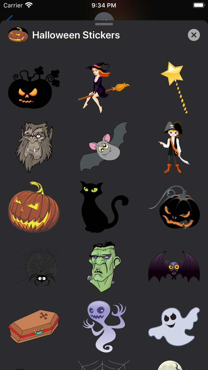 Halloween Stickers Emojis