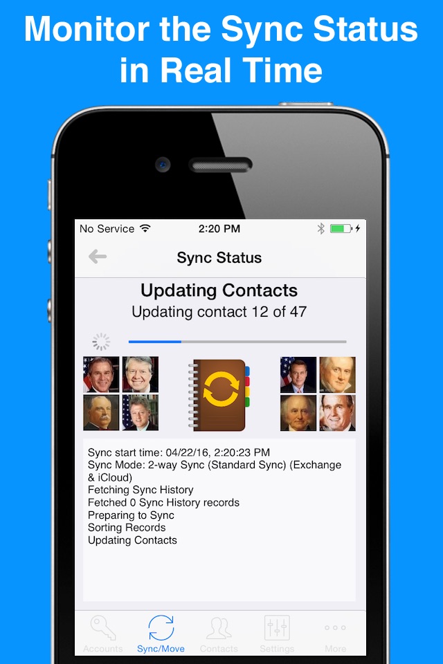 Contacts Mover Pro screenshot 4